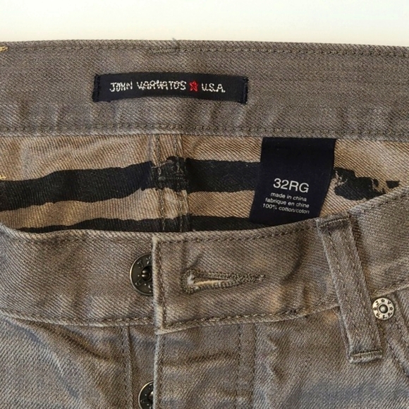John Varvatos Button Men's Fly Jeans 32RG - Picture 4 of 5